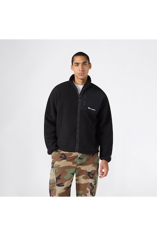 Champion Full Zip Top Erkek Siyah Sweatshirt 223003 2800282