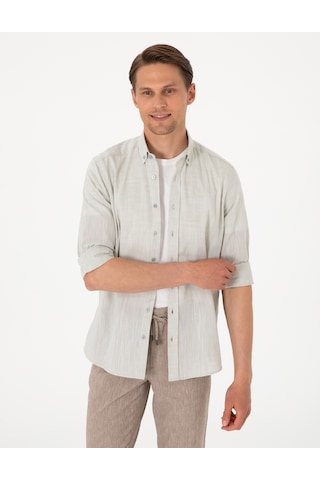 Pierre Cardin Erkek Çağla Gömlek Desenli 50307025-vr016 Çağla Yeşil
