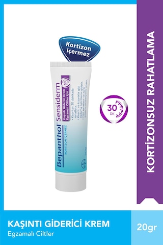 Bepanthol Sensiderm Kortizon İçermeyen Krem 20 G
