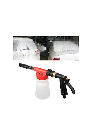 Sones Taşınabilir Çok Fonksiyonlu Araba Yıkama Makinesi Su Tabancası Köpük Kabı Su Püskürtücü, Rastgele Renk Teslimatı