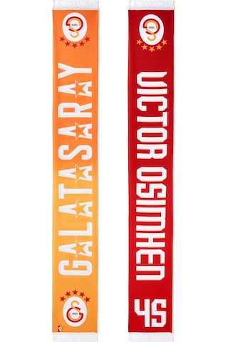 Gsstore Galatasaray Vıctor Osimhen Şal Atkı U251555 Sarı - Kırmızı