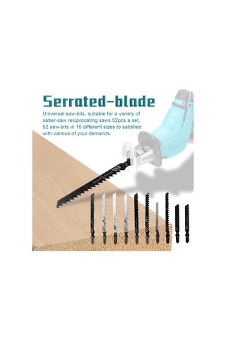 Konesam 52 Parça Hss/hcs Malzeme Testere Blades Seti, Hızlı Kesim, Çeşitli Boyutlar, Ahşap Ve Diğer Malzemeler İçin Kesici Aletler