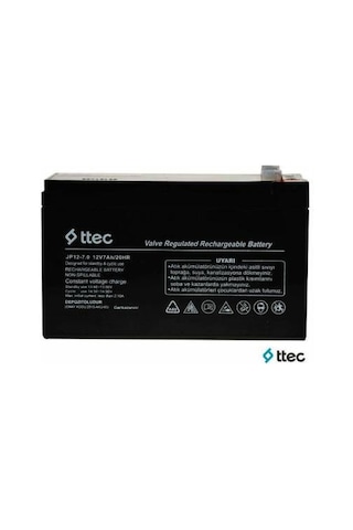 Ttec 12 V 7 AH Bakımsız Kuru Akü 2018 Üretim