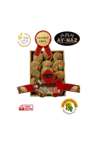 Aynaz Kuru İncir Protoben Ahşap Kasa 400 G