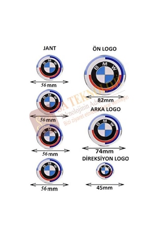 Bmw 50.yıl Logo Seti G20,g28,g30,g31,g32,g38 Newtype 8274