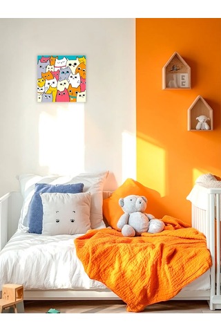 Skola Talantov Çocuklar İçin Numara İle Boyama Seti Sevimli Yavru Kediler 15x15 12233657