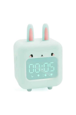 Pazly Çocuklar İçin Sevimli Tavşan Dijital Alarmlı Çalar Saat 1 Adet 1 Adet