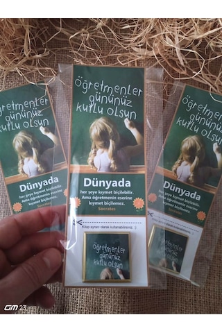 Farklı Market 24 Kasım Öğretmenler Günü Kitap Ayraçlı Çikolata 20 Adet