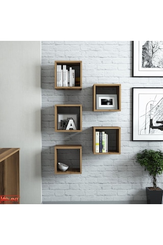 Variant Variant Box Duvar Rafı - Ceviz