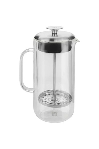 750 Ml Kapasiteli Çift Camlı French Press Açık Mavi