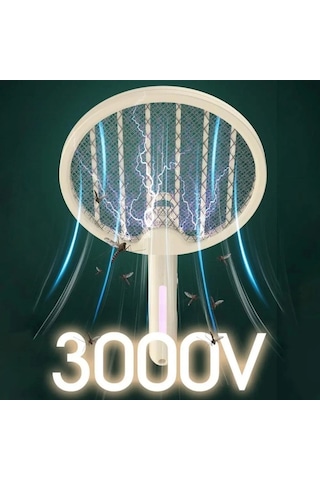 Tenis Raketi Tipi Masaüstü Olabilen Gece Lambalı Sinek Kovucu,öldürücü Raket Çok Renkli