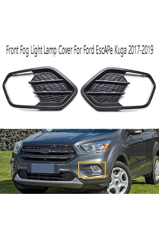 Artfulabode Tampon Takım Sis Ön Kuga Kapağı Izgara Ford Escape Far Çerçeve 1 Cw