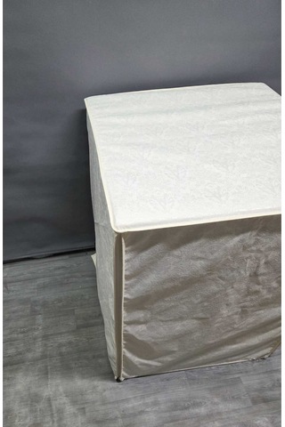 Polyester Kumaş Çamaşır Makinesi Örtüsü Leke Tutmaz, Su Geçirmez Modern Tasarım Bej