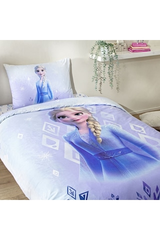 Taç Lisanslı Disney Frozen Diamond Tek Kişilik Pamuk Nevresim Takımı 000000001000049925 Çok Renkli