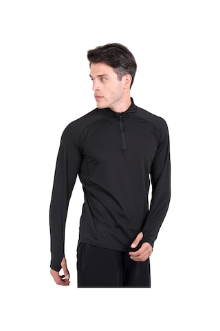 Thermoform Extreme Yarım Fermuar Sweatshirt Heat Siyah Hzt18054 R001 Siyah