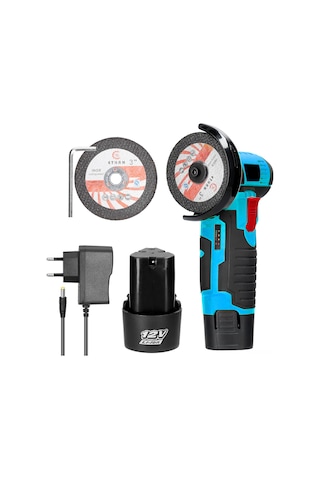 Lemestar 12v Kablosuz Çok Amaçlı Taşlama Makinesi - Fayans, Ahşap, Metal Kesme Ve Parlatma İçin Yüksek Hız 19500rpm