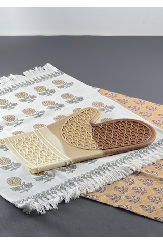 Silikon Fırın Eldiveni - Isıya Dayanıklı Eldiven - 1 Adet Çok Renkli