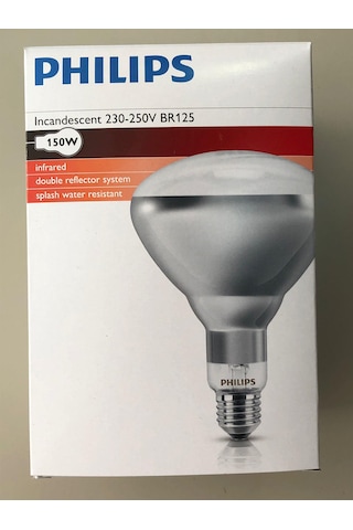 Philips 150w E27 İnfrared Şefaf Isı Veren Lamba