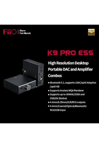 FiiO K9 Pro ESS Amplifier High Resolution Desktop DAC