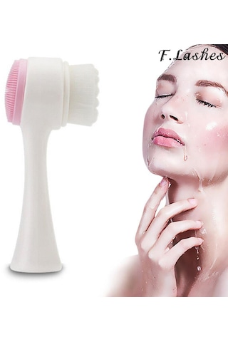 Çift Taraflı Silikon Yüz Temizleme Fırçası Yüz Temizleyici Siyah Nokta Temizleme Ürünü Gözenek Temizleyici Eksfoliatör Yüz Fırçalama Fırçası