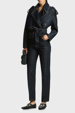 Emporio Armani Pamuklu Yüksel Bel Düz Paça Jeans Kadın Kot Pantolon Ew003498 Af18421 Mb001 Lacivert