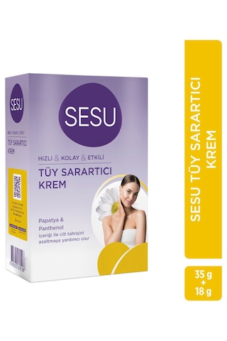 Sesu Tüy Sarartıcı Krem 35 Gr + 18 Gr X 6 Paket