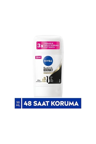 Nivea Black & White Invisible İpeksi Pürüzsüzlük Kadın Stick Deodorant 3 x 50 ML