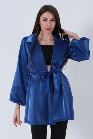 Feminist Saks Kolları Volanlı Monoray Saten Ceket 31050689.26 Saks
