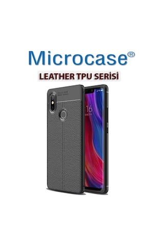 Microcase Xiaomi Mi 8 Leather Tpu Silikon Kilif + Tempered Cam 272912456 - Seçenek / Cam Koruma-Cam Istemiyorum