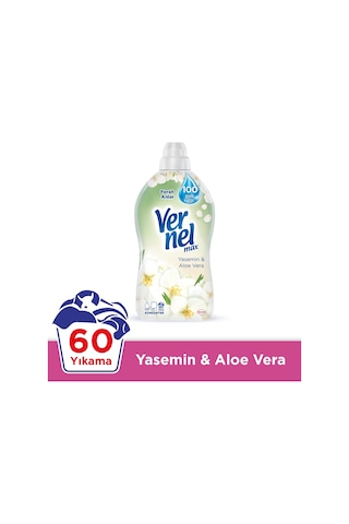Vernel Max Konsantre Çamaşır Yumuşatıcısı Yasemin & Aloe Vera 1440 ML