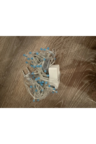 10m 100 Led Damla Uçlu Mavi Işık Şeffaf Kablo Mz-17-6