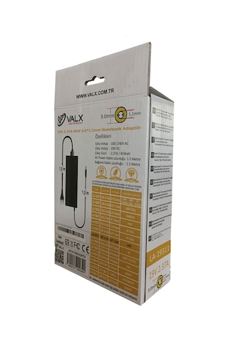 VALX LA-19311 19V 2.37A 45W 2.37 3.0 X 1.1 ASUS ADAPTÖR