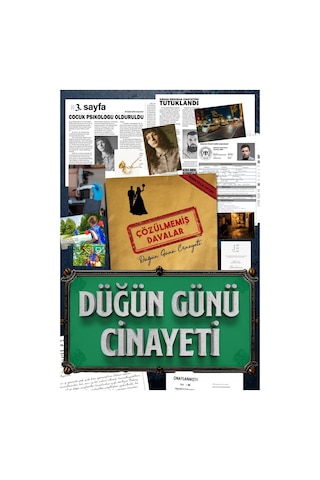 Düğün Günü Cinayeti Dedektif Oyunu Suçluyu Bulma Dedektiflik Oyunu, Cinayet Çözme Katili Bulma Oyunu