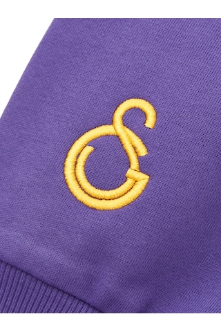 Gsstore Galatasaray Kadın Yarım Zip Hoodie K252107 Mor