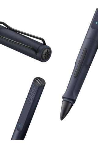 Lamy Safari Note+ Tablet Kalemi Çelik - Mavi- Siyah