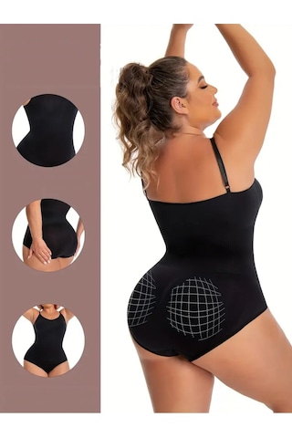 Mistirik Mamey Model Bel Göbek Ve Karın Sıkılaştırıcı Seamless Çıtçıtlı Korse Siyah Renk8 Siyah