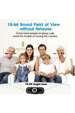 Sones Gürültü Önleyici Mikrofonlu Full Hd 1080p Web Kamerası Bilgisayar Android Tv İçin Skype Canlı Yayın Kamerası