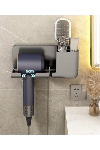 Wondernest Saç Kurutma Rafı, Duvara Monte Makinesi Lichen Kurutucu Siyah