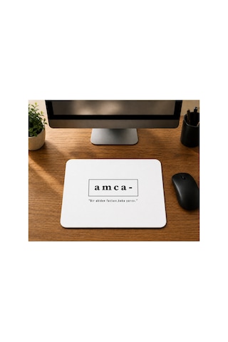 Amca Baskılı Mousepad - Amcaya Hediye Bilgisayar Altlığı