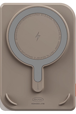 Skinarma Nexus Mecha Kablosuz Powerbank Ve Pd Hızlı Şarj Özellikli Metal Standlı 20w 5000mah Gold