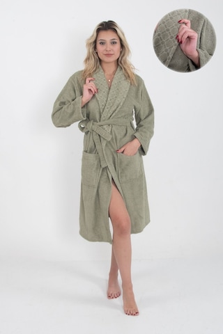Güvenal Unisex Bornoz Bornoz Erkek Bornoz Kadın Bornoz 2 Yeşil