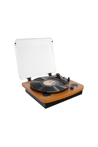 Mıkado Mn-p235, Nostalgia, Voyager, 6w, Masaüstü, Ahşap, Plak Çalar, Bluetooth, Pikap, Müzik Kutusu