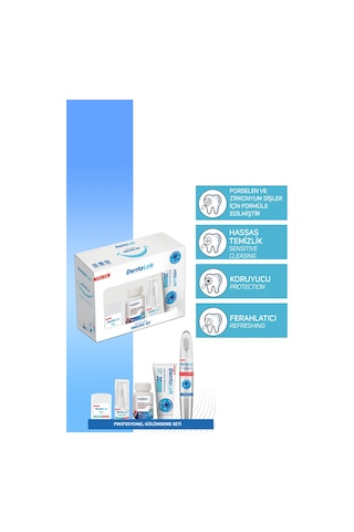 Dentalab Clinic Seri Profesyonel Gülümseme Seti Diş Macunu Bakım Spreyi Çiğneme Tableti Diş Fırçası İpi