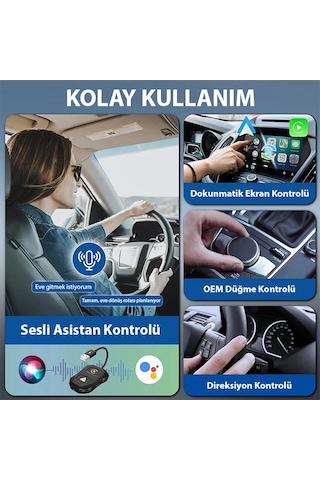 Ally İphone-android Kablosuz Carplay Dongle 5ghz Adaptör Çevirici