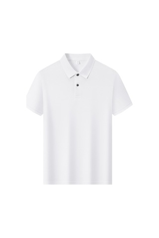 New Performance Premium Polo T-shirt %100 Pamuk Mercerize Beyaz