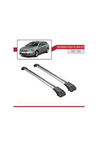 Volkswagen Passat Alltrack B7 2012-2015 Arası İle Uyumlu Ace-1 Ara Atkı Tavan Barı Gri