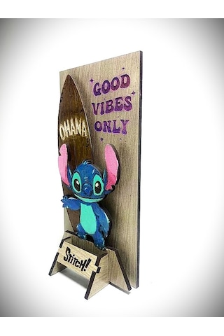 Dükkan Design Lazer Kazıma El Boyama Stıtch Ahşap Biblo Demonte