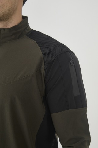 Camp Scoutland Camp138 Outdoor Tactical Su iticili Erkek Haki-Siyah Taktik Sweatshirt