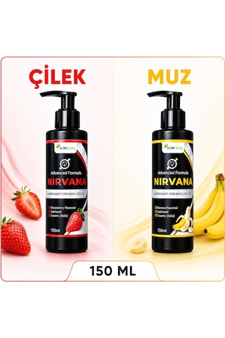 Nirvana Çilek Ve Muz Aromalı Kayganlaştırıcı Jel 2 x 150 ML
