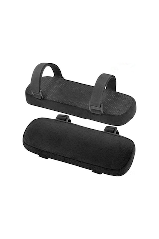 Geeksen Ev Koltuk El Dizlikleri - Hafıza Pamuklu, Dayanıklı, Konfor Verici, Siyah 23.5x7.5x3 Cm Siyah